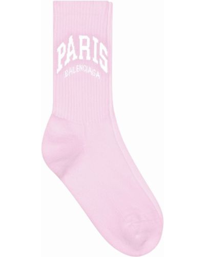 Чорапи Balenciaga розово