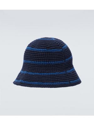 Памучна шапка на райета Our Legacy синьо