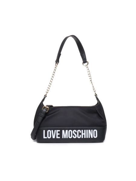 Shopperka z nadrukiem Love Moschino czarna
