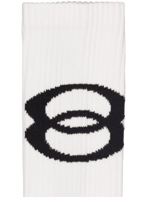 Calcetines de algodón Balenciaga blanco