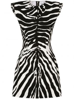 Rochie fără mâneci cu imagine cu model zebră Dolce & Gabbana