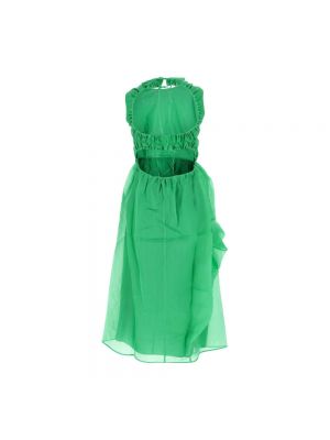 Vestido de algodón Cecilie Bahnsen verde