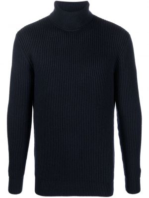 Pull col roulé en tricot col roulé Tagliatore bleu