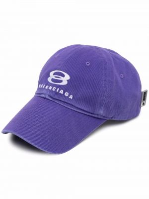 Brodert cap Balenciaga lilla