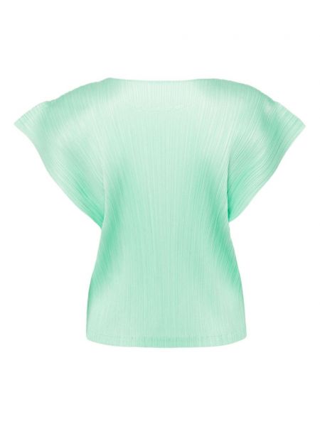 T-shirt mit plisseefalten Pleats Please Issey Miyake grün