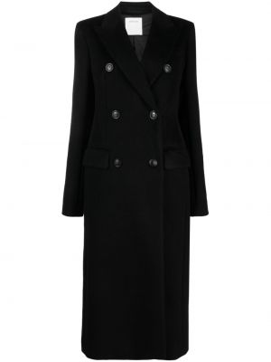 Vlnený kabát Sportmax čierna