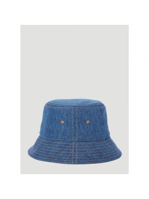 Sombrero con bordado Burberry azul