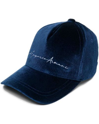 Brodert cap Ea7 Emporio Armani blå