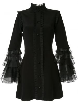Hedvábné mini šaty Macgraw - černá