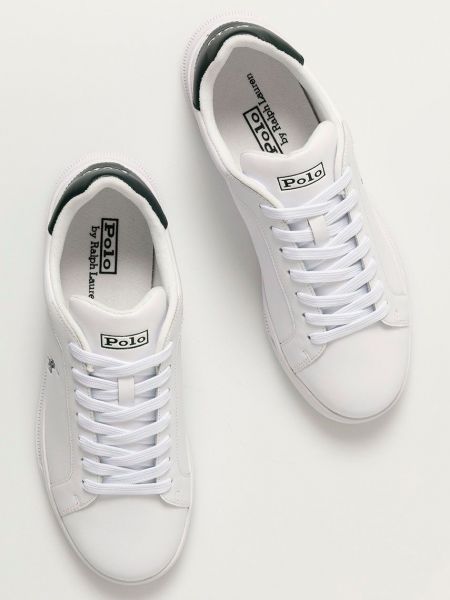 Шкіряні черевики Polo Ralph Lauren білі