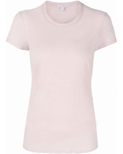 T-shirt mit rundem ausschnitt James Perse pink