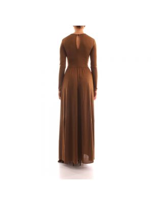 Vestido largo Marella marrón