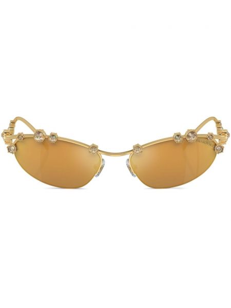 Lunettes de soleil Swarovski doré