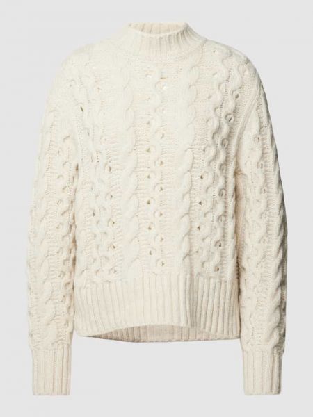 Dzianinowy sweter Esprit biały