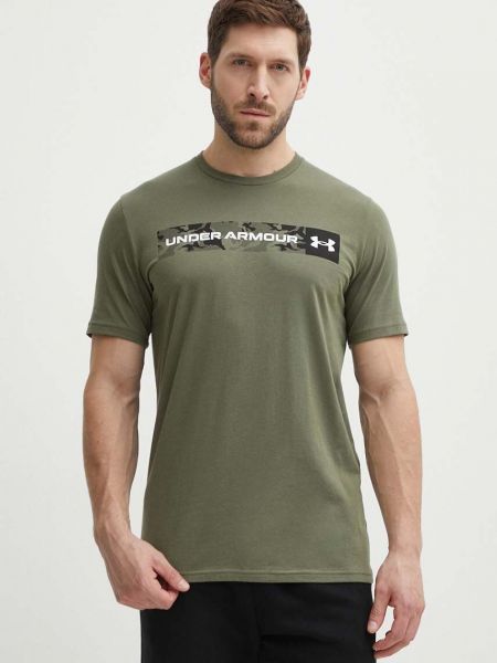 Koszulka z nadrukiem Under Armour zielona
