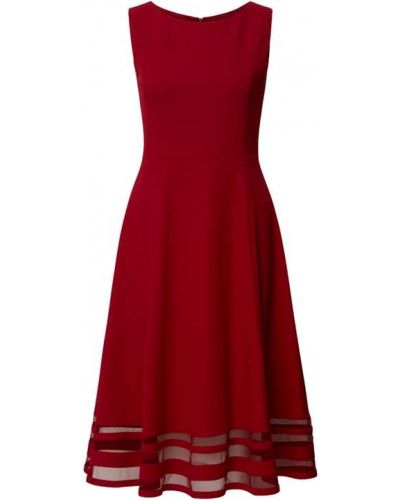 Sukienka koktajlowa z paskiem Paradi, czerwony