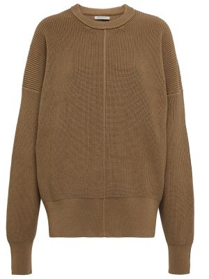 Памучен пуловер Peter Do кафяво