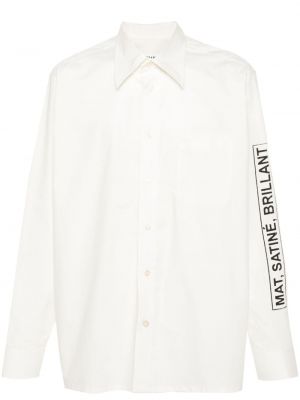 Риза с принт Mm6 Maison Margiela бяло