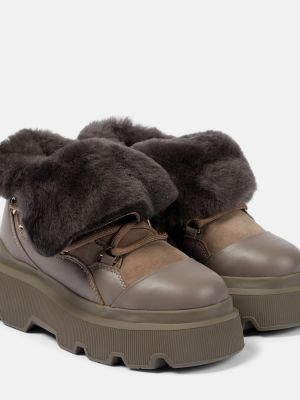 Kotníkové boty Inuikii hnědé