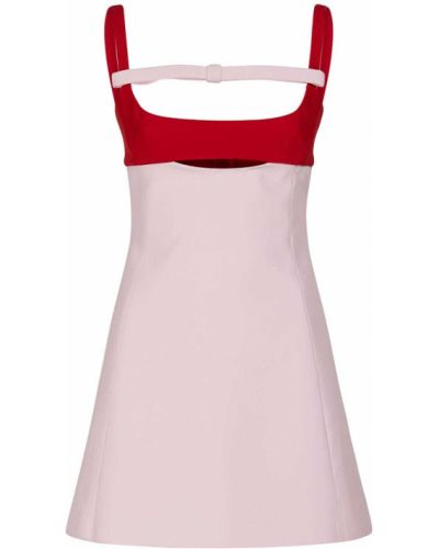 Плаття міні з крепу з вирізом Giambattista Valli, рожеве