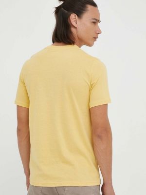 Bavlněné tričko s potiskem Mustang žluté