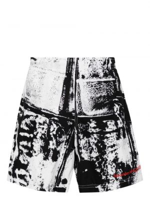 Kratke hlače s potiskom z abstraktnimi vzorci Alexander Mcqueen