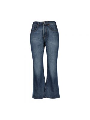 Bootcut jeans aus baumwoll Victoria Beckham blau