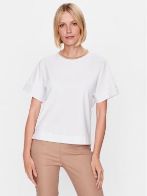 T-shirt large Peserico blanc