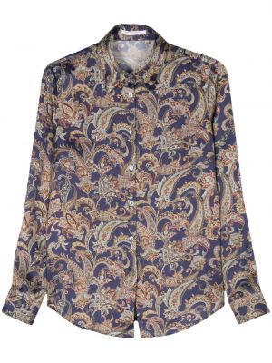 Košeľa s potlačou s paisley vzorom Cenere Gb modrá