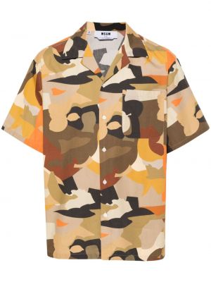 Hemd aus baumwoll mit print mit camouflage-print Msgm