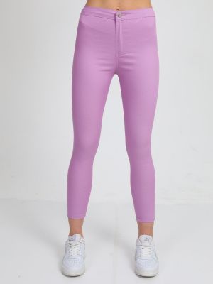 Pantaloni skinny fit Bi̇keli̇fejns violet