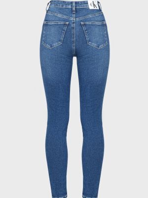 Джинси скінні з високою талією Calvin Klein Jeans сині