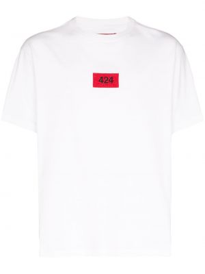 Camiseta con estampado 424 blanco