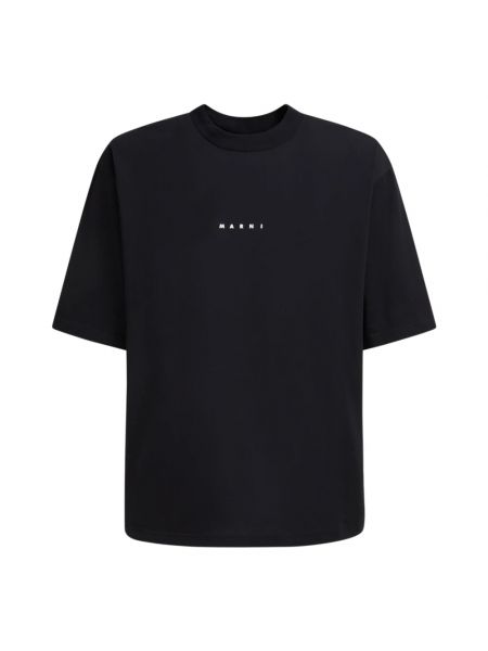 T-shirt aus baumwoll Marni schwarz