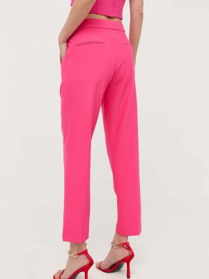 Pantaloni cu talie înaltă Morgan roz