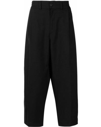 Pantalones de cintura alta Versace Jeans Couture negro