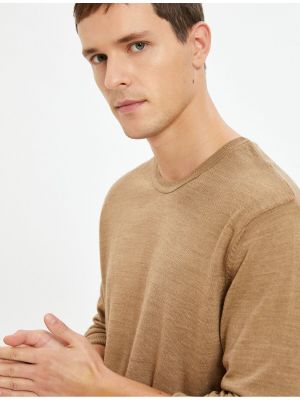 Slim fit svetr s dlouhými rukávy Koton