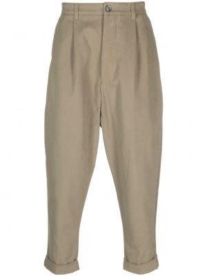 Pantaloni plissettati Ami Paris grigio