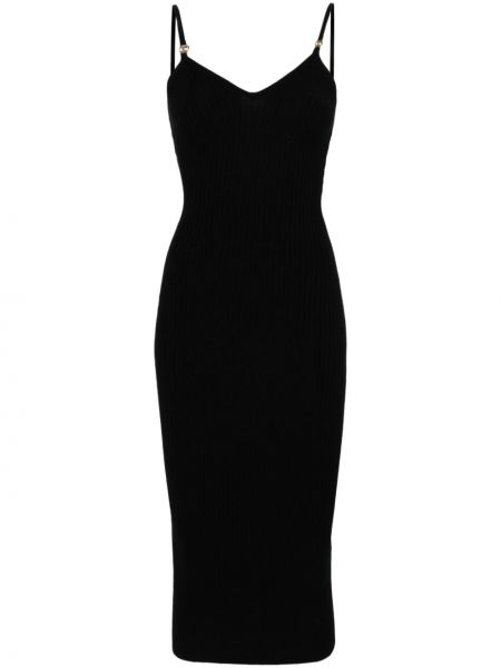 Midi haljina Elisabetta Franchi crna