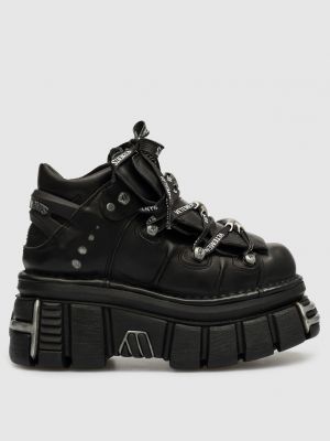 Черные кожаные ботинки Vetements