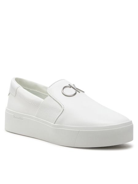 Туфлі без шнурівки Calvin Klein білі