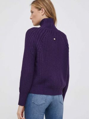 Vlněný svetr Joop! fialový