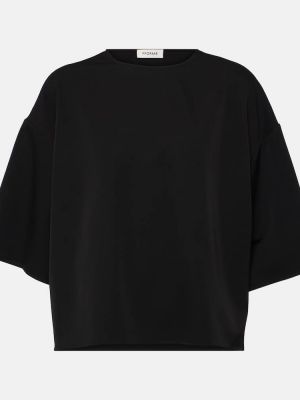 Vlnené tričko Fforme čierna