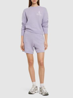 Suéter de cachemir Sporty & Rich violeta