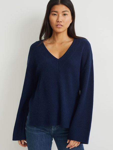Нейлоновий светр з віскози C&a синій