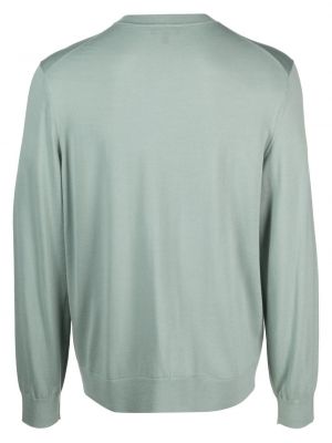 Pull en tricot col rond Theory vert