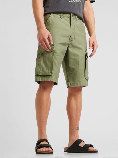 „cargo“ stiliaus kelnės Wrangler žalia