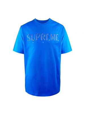 T-shirt Supreme, niebieski