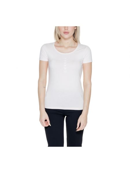 T-shirt mit kurzen ärmeln mit rundem ausschnitt Emporio Armani Ea7 weiß