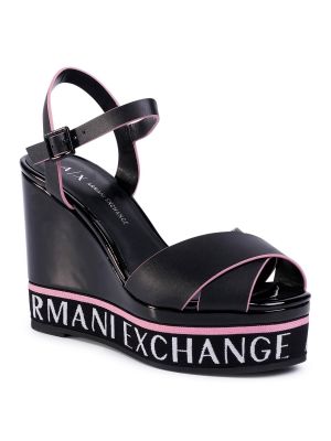Sandali Armani Exchange črna